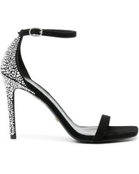 Stuart Weitzman - Nudistcurve Royale Sandalen Verfraaid Met Stras - Lyst