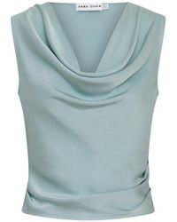 Anna Quan - Cowl-Neck Sleeveless Top - Lyst