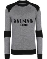 Balmain - Sweater With Logo - Lyst