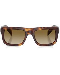 Prada - Tortoiseshell-Effect Rectangle-Frame Sunglasses - Lyst