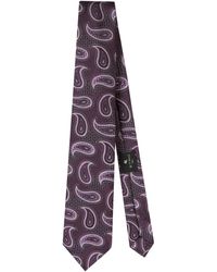 Etro - Zijden Stropdas Met Paisley Jacquard - Lyst