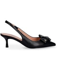 Love Moschino - Bow-Detail Slingback Pumps - Lyst