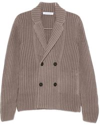 Iris Von Arnim - Ribbed Double-Breasted Cashmere Cardigan - Lyst