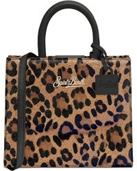 Mc2 Saint Barth - Mini Shop Bag Animal Print Tote Bag - Lyst