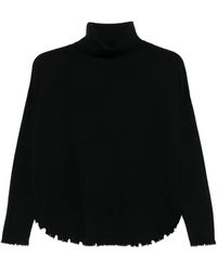 Kujten - Mavis Roll-Neck Frayed Sweater - Lyst