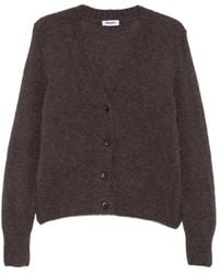 Base London - V-Neck Knitted Cardigan - Lyst