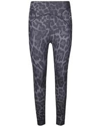 adidas By Stella McCartney - Leopard-Print Logo-Print Leggings - Lyst
