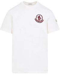 Moncler - T -Shirts und Polos weiß - Lyst