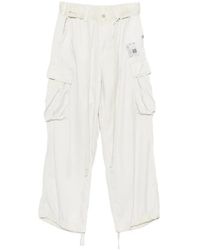 Maison Mihara Yasuhiro - Satin-Finish Drawstring Cargo Pants - Lyst