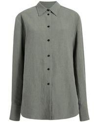 Another Tomorrow - Button-Front Shirt - Lyst