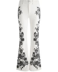 Alice + Olivia - Pantaloni Svasati Sb A Fiori - Lyst
