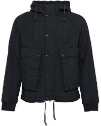 C.P. Company - Goggle hooded quilted jacket - Lyst