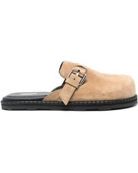 Moschino - Suede Mules - Lyst