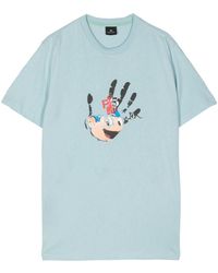 PS by Paul Smith - T-Shirt mit Hand-Print - Lyst