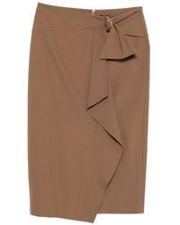 Max Mara - Jupe Mi-Longue Volantée À Boucle - Lyst