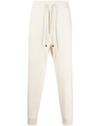 Brunello Cucinelli - Cashmere Ribbed-Knit Track Pants - Lyst