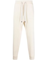 Brunello Cucinelli - Pantalon De Jogging En Cachemire À Design Nervuré - Lyst
