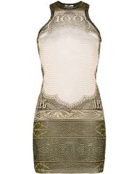 Jean Paul Gaultier - The Short Green Cartouche Dress - Lyst