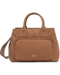 Bimba Y Lola - Large Light Cotton Pocket Handbag - Lyst