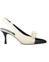 Chloé - Alba Bow Pointed Pumps - Lyst