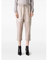 Rick Owens - Astaires Cropped Drawstring Trousers - Lyst