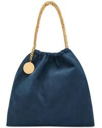 Stella McCartney - Falabella Chain-Link Drawstring Shoulder Bag - Lyst