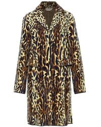 Marni - Animalier Wool Chenille Coat - Lyst