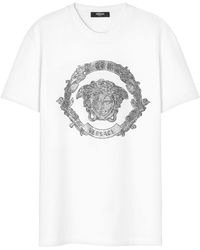 Versace - T-shirt en coton à motif Medusa Head - Lyst