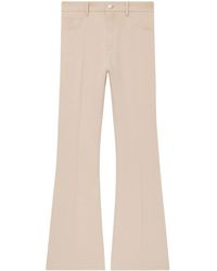 Courreges - Pantalones Bootcut De Sarga - Lyst