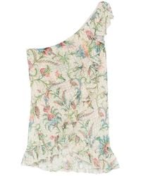 Etro - One-Shoulder Top With Ruffles - Lyst