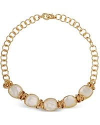 Gas Bijoux - Sirena Pearl Metals Alloy Necklace - Lyst