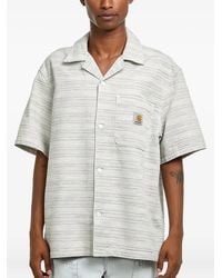 Carhartt - Gestreiftes Hemd mit Tasche - Lyst