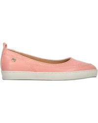 Moschino - Logo-Plaque Ballet Flats - Lyst