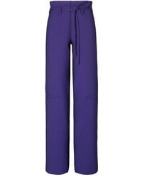 Tory Burch - High-Waisted Belted Trousers - Lyst