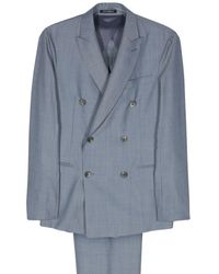 Emporio Armani - Pinstriped Double-breasted Suit - Lyst