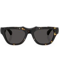 Burberry - Tortoiseshell-Effect Rectangle-Frame Sunglasses - Lyst