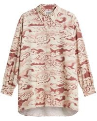 Scotch & Soda - Ikat-Print Long-Sleeve Shirt - Lyst
