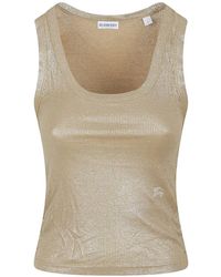 Burberry - Sleeveless Tops - Lyst