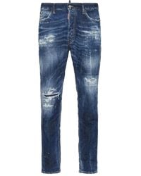 DSquared² - Ripped Washed Jeans - Lyst