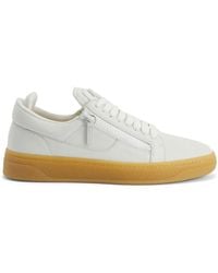 Giuseppe Zanotti - Gz94 Leather Double-Zip Low-Top Sneakers - Lyst