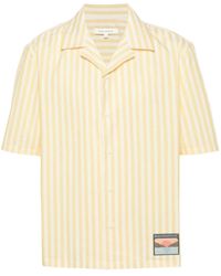 Maison Kitsuné - Logo-patch Striped Shirt - Lyst