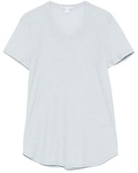 James Perse - T-Shirt Slub Semi Trasparente - Lyst