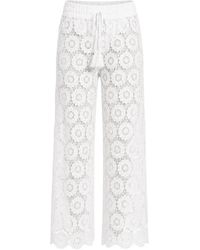 Seafolly - Secret Garden Floral-Lace Trousers - Lyst