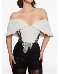 IMROSKA - Sequin-Embellished Lace-Overlay Jumpsuit - Lyst