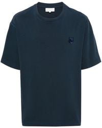 Maison Kitsuné - Katoenen T-shirt Met Vossen-patroon - Lyst
