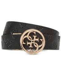 Guess - Phoebe 4G Peony-Logo Belt - Lyst
