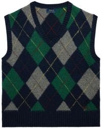 Polo Ralph Lauren - Argyle-Patterned Sleeveless Vest - Lyst