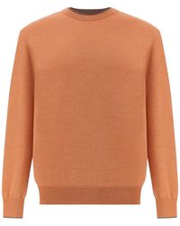 Paul & Shark - Contrast-Trim Crew-Neck Sweater - Lyst