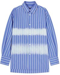 CROQUIS - Stripe-Pattern Cotton-Blend Shirt - Lyst