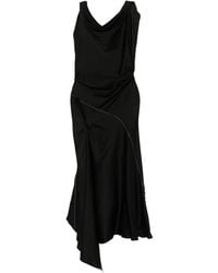 Victoria Beckham - Abito Asimmetrico Con Scollo Drappeggiato - Lyst